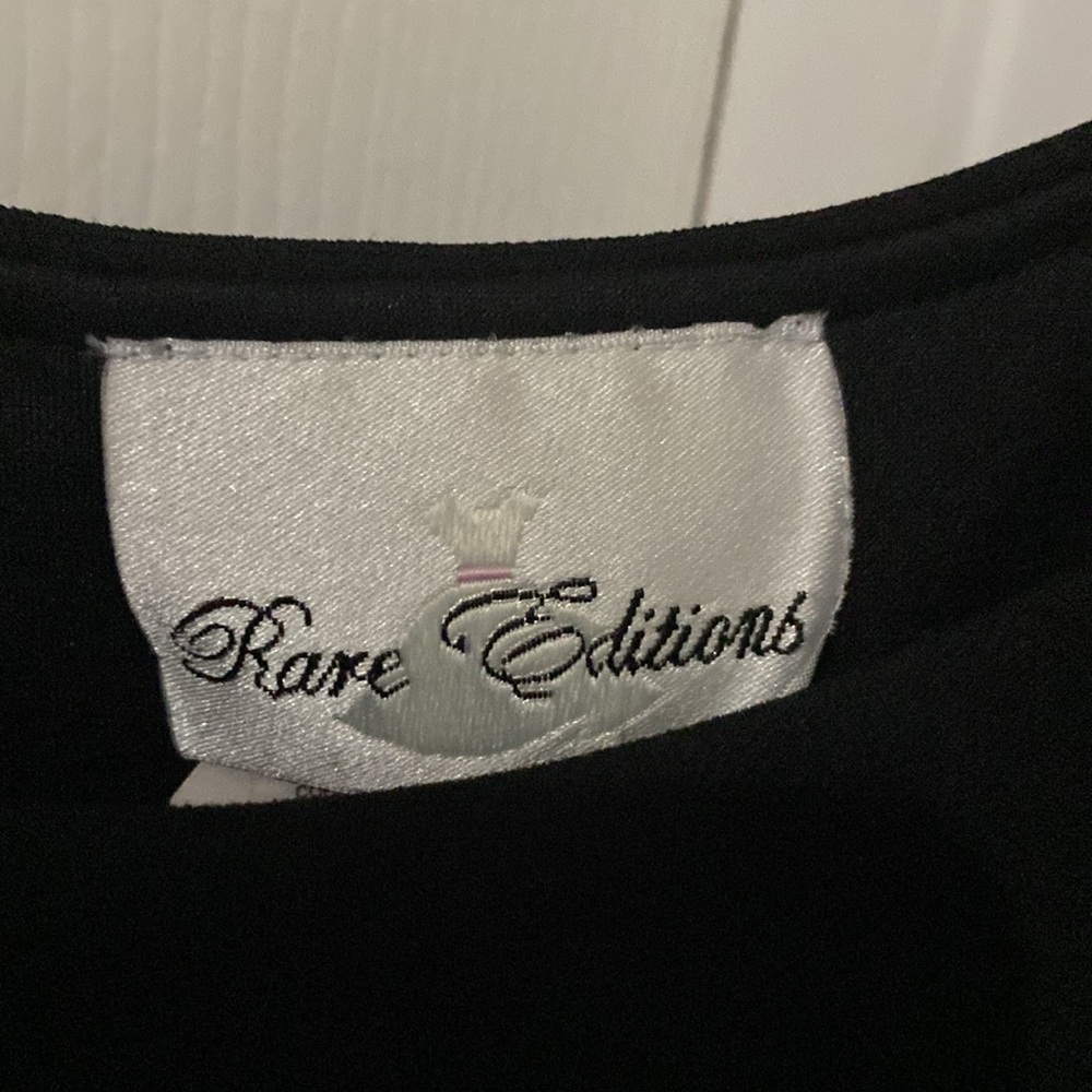 Girl’s Rare Editions Black Dress - Picture 3 of 4
